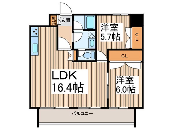 ソサエティ蔵前の物件間取画像